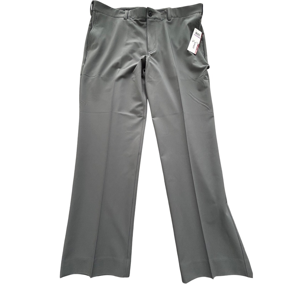 Grand Slam Performance Golf Pants 38x30 Gray Stretch 360 Active Waistband NEW